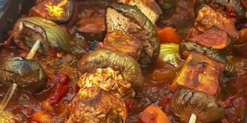Der beste den ich je gemacht habe, Schaschlik in selbstgemachter Schaschliksoße 