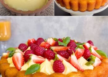 Weicher Kuchen mit Sahne und Erdbeeren: das schöne und köstliche Dessert zum Probieren