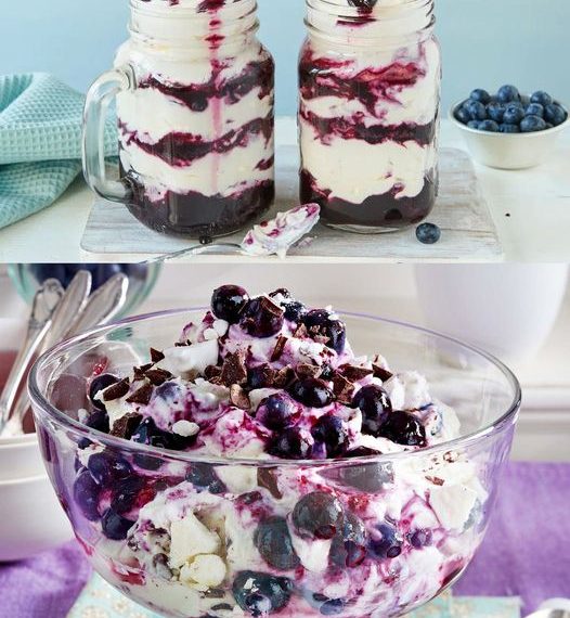 Heidelbeer Mascarpone Dessert, unwiderstehlich lecker!