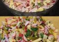 Radieschen Käse Salat, Wahnsinnig lecker!