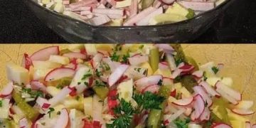Radieschen Käse Salat, Wahnsinnig lecker!