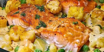 Lachsauflauf Mit Gemüse