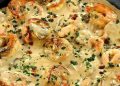 Knoblauch Garnelen und Kokosmilch
