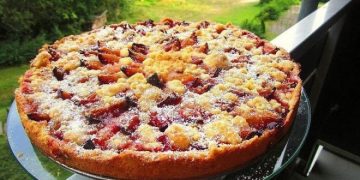 Zwetschgenkuchen mit Zimtstreuseln!
