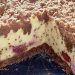 Quark Streuselkuchen mit Vanille Kirschfüllung, die Hälfte ist schon weg!