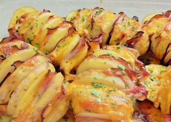 Fächerkartoffeln mit Schinken und Käse