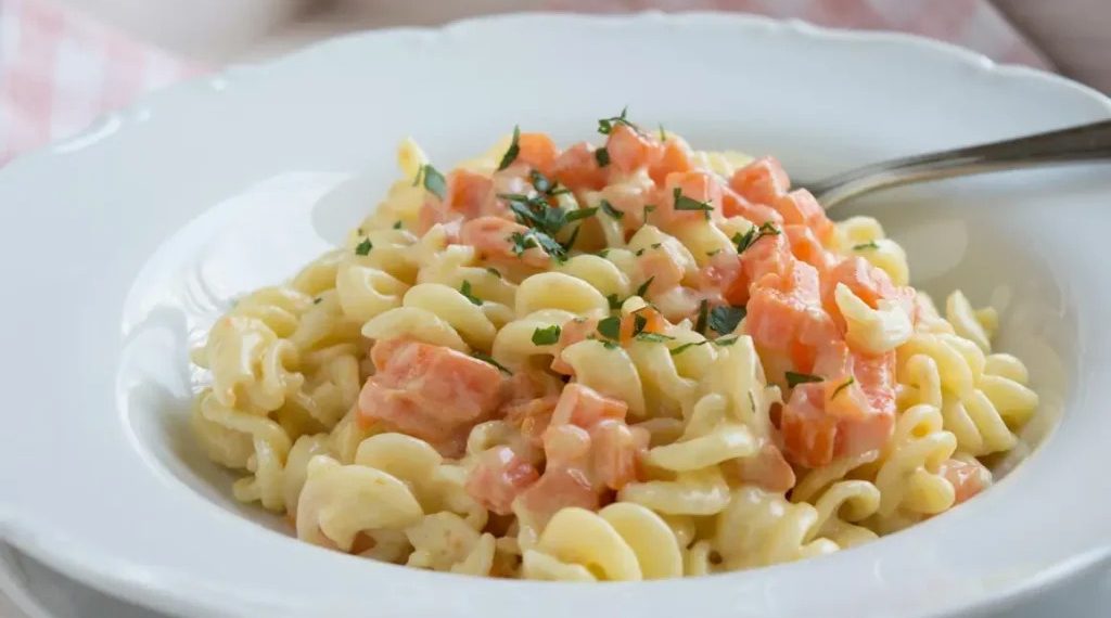 Nudeln mit Frischkäse