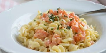 Nudeln mit Frischkäse
