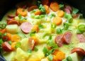 Kohlrabieintopf mit Wurst