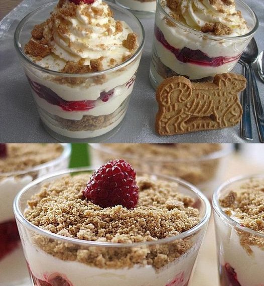 Schoko-Himbeer-Cheesecake im Glas