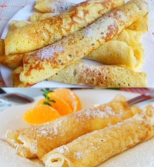 3 Minuten Ungarische Palatschinken mit 250 ml Mineralwasser