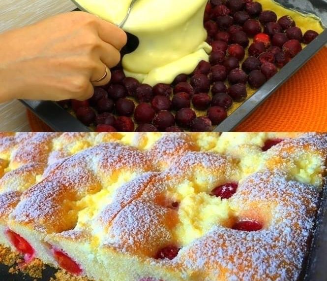 Fantastischer Quark Kirschkuchen aus Ungarn