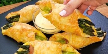  Rustikale Brötchen mit Spargel
