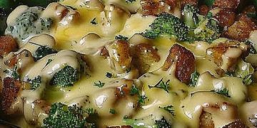 Gyrosauflauf mit Knoblauch und Sauce Hollandaise: Schnell zubereitet und unvergleichlich lecker
