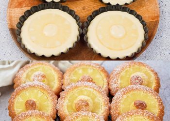 Ananas-Törtchen: das Rezept für weiche Ananas-Bonbons für den Snack