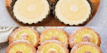 Ananas-Törtchen: das Rezept für weiche Ananas-Bonbons für den Snack