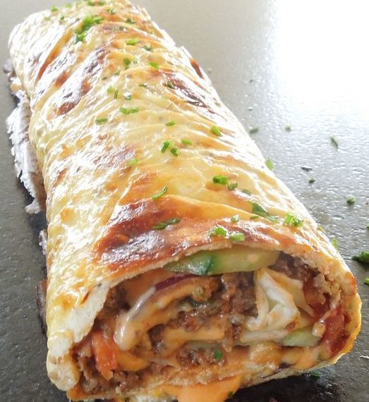 Hackfleisch Käse Rolle, schmeckt wie verrückt!