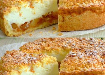 Apfelkuchen mit Soufflé-Creme Rezept