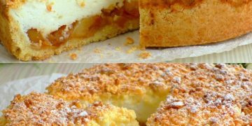 Apfelkuchen mit Soufflé-Creme Rezept