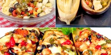Gefüllte Auberginen: das Rezept für das reichhaltige und schmackhafte Gericht