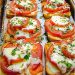Heute Abend Vor Dem Abendessen Tomaten Mozzarella Toast Im Ofen Gebacken