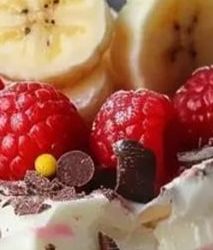 Banane- Himbeer Split-Kuchen ohne Backen!