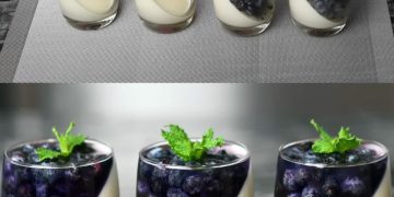 Blaubeer-Panna Cotta: Cremige und fruchtige Süße