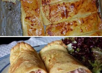 Pfannkuchen mit Schinken und Käse
