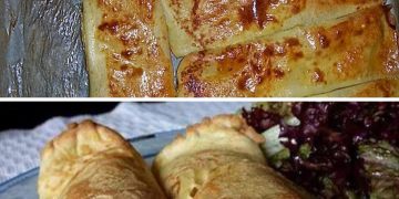 Pfannkuchen mit Schinken und Käse