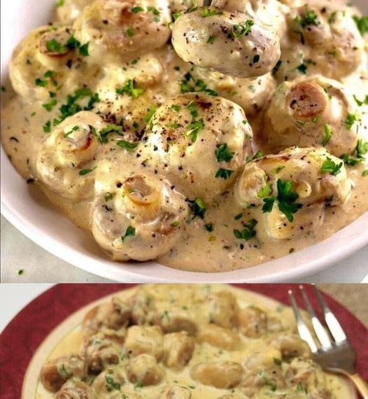 Knoblauchpilze in Parmesankäse so einfach sooo LECKER