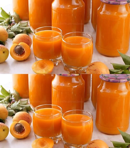 Aprikosensaft für den Winter zu Hause ohne Entsafter! Natürlicher Aprikosennektar!