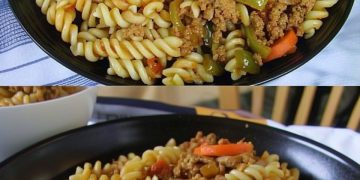 Curryrahm Nudeln Mit Hackfleisch, Am Nächsten Tag Schmeckt Es Noch Besser