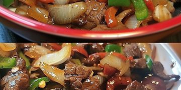 Chinesisches Rindfleisch Mit Zwiebeln, Mhmm Ein Tolles Gericht