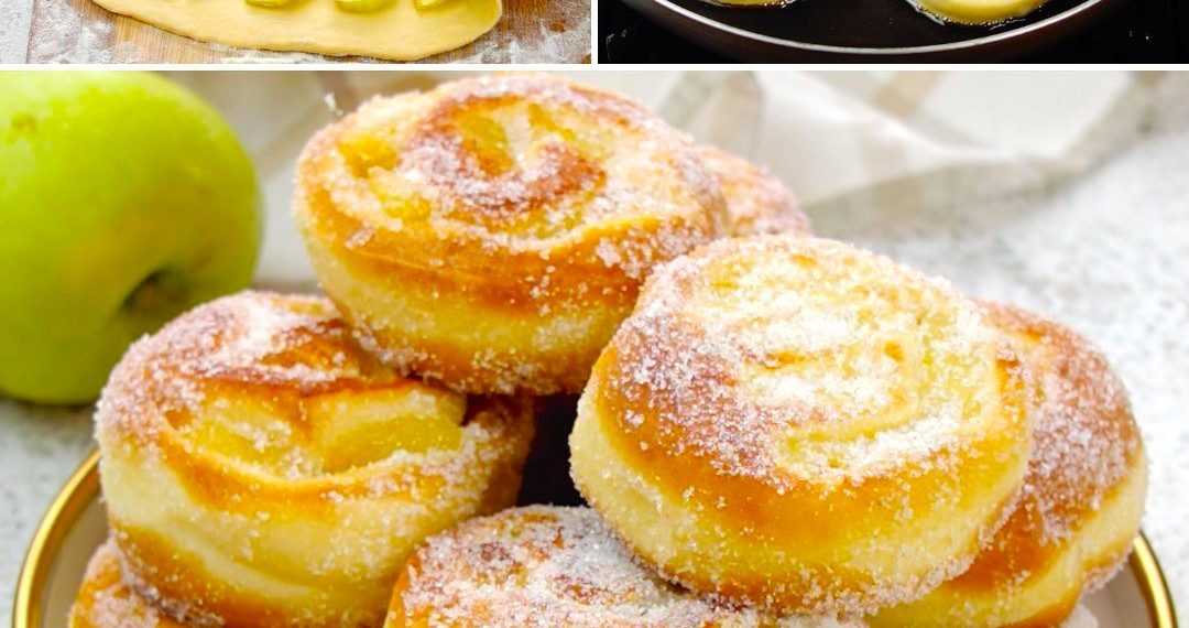 Gebratene Apfelröllchen: das Rezept für weiche und leckere Süßigkeiten
