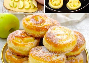 Gebratene Apfelröllchen: das Rezept für weiche und leckere Süßigkeiten