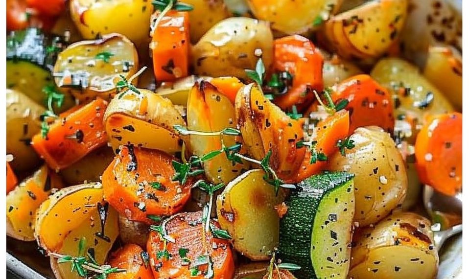 Kartoffel-Karotten-Zucchini-Pfanne