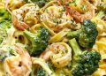Ich Konnte Es Jeden Tag Essen, Tagliatelle Mit Brokkoli Und Garnelen In Cremiger Sauce