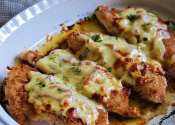 Überbackene Schweineschnitzel Aus Dem Backofen