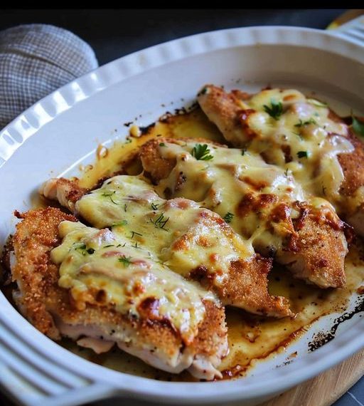 Überbackene Schweineschnitzel Aus Dem Backofen