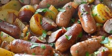KARTOFFEL BRATWURST PFANNE IN 15 MINUTEN FERTIG !