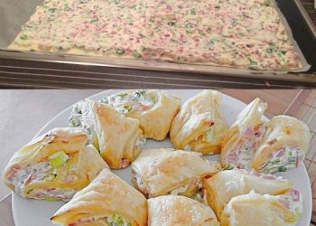 Das ist die leckerste die ich je gebacken habe, Flammkuchenrolle