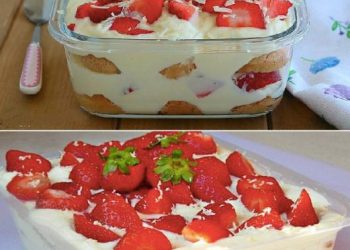 ERDBEER TIRAMISU MIT WEISSE SCHOKOLADE, Zum reinlegen lecker