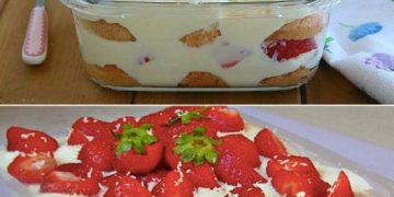 ERDBEER TIRAMISU MIT WEISSE SCHOKOLADE, Zum reinlegen lecker