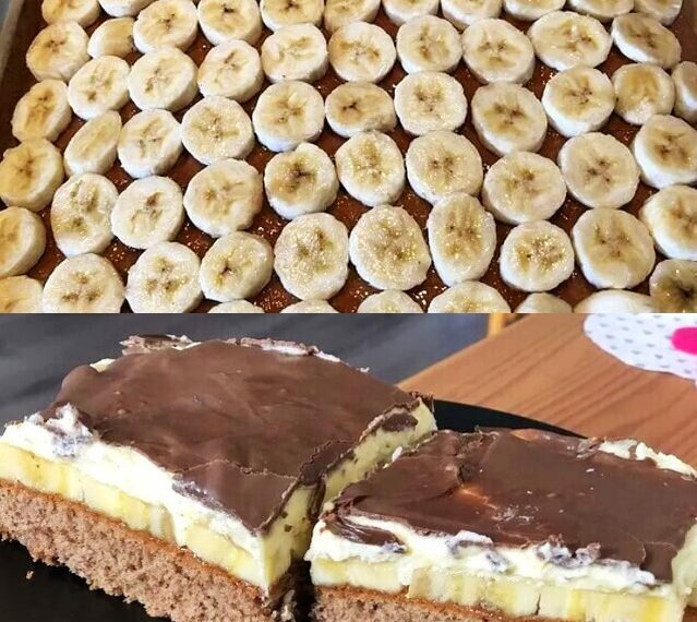 Leckerer Bananenkuchen vom Blech, wooow unfassbar einfach!