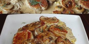 Medaillons in Pilzrahmsosse wie aus dem Restaurant