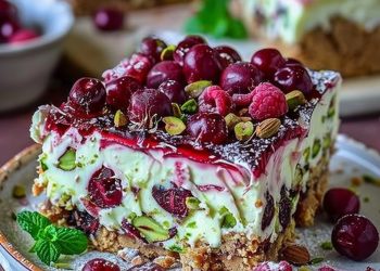 Unbeschreiblich Gut, Superfruchtige Sauerkirsch Torte Mit Pistazien