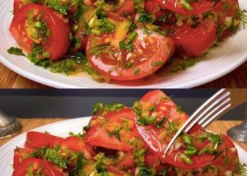 Italienischer Tomatensalat mit Knoblauch, Wooow einfach der Hammer