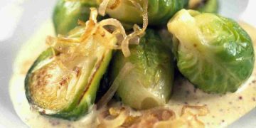Rosenkohl in Frischkäse Senfsauce