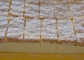 Zitronen Mascarpone-Schnitten