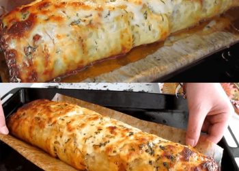 Die Rolle ist absolut sucht gefährlich, Hackfleisch Käse Rolle 